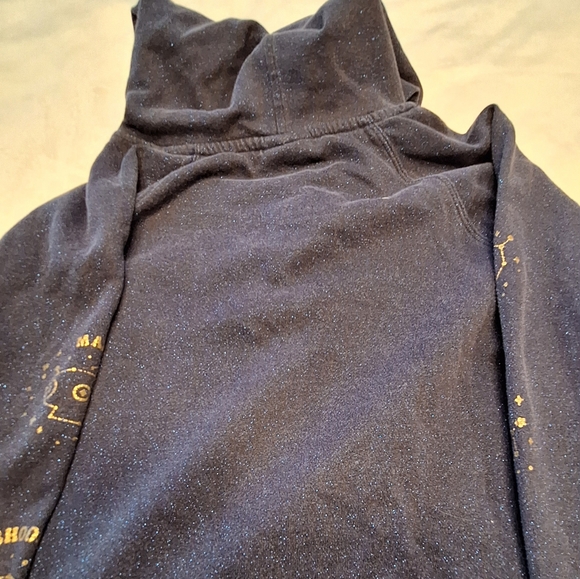 BTS BT21 - Navy Blue Glitter Hoodie - Picture 11 of 13